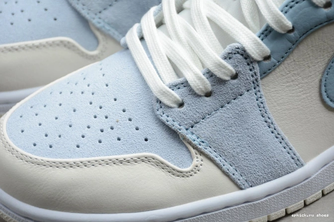 Rep Textures DA4666-100 Mid Blue Mixed Air Jordan 1 0819